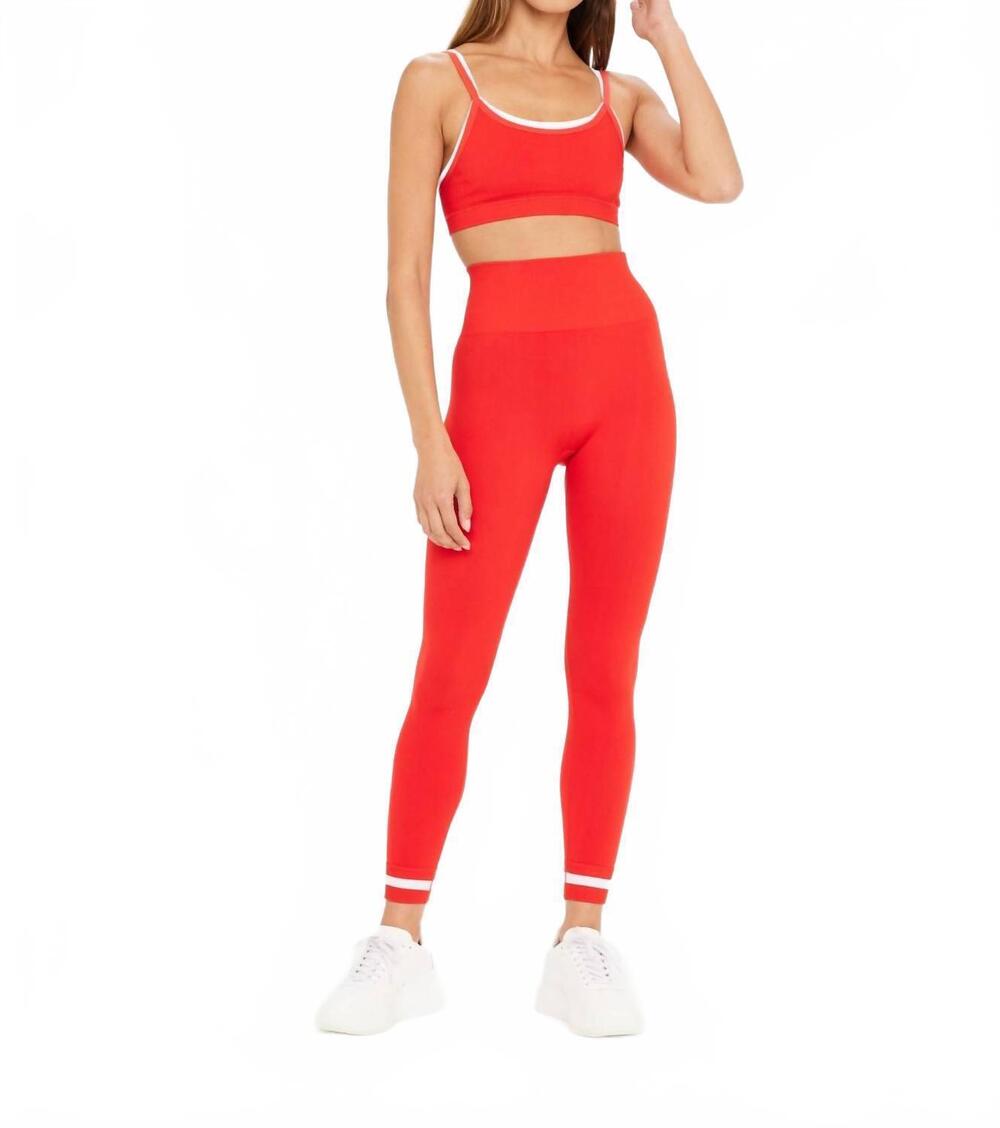 NEW THE UPSIDE form seamless 25in midi pant in chili